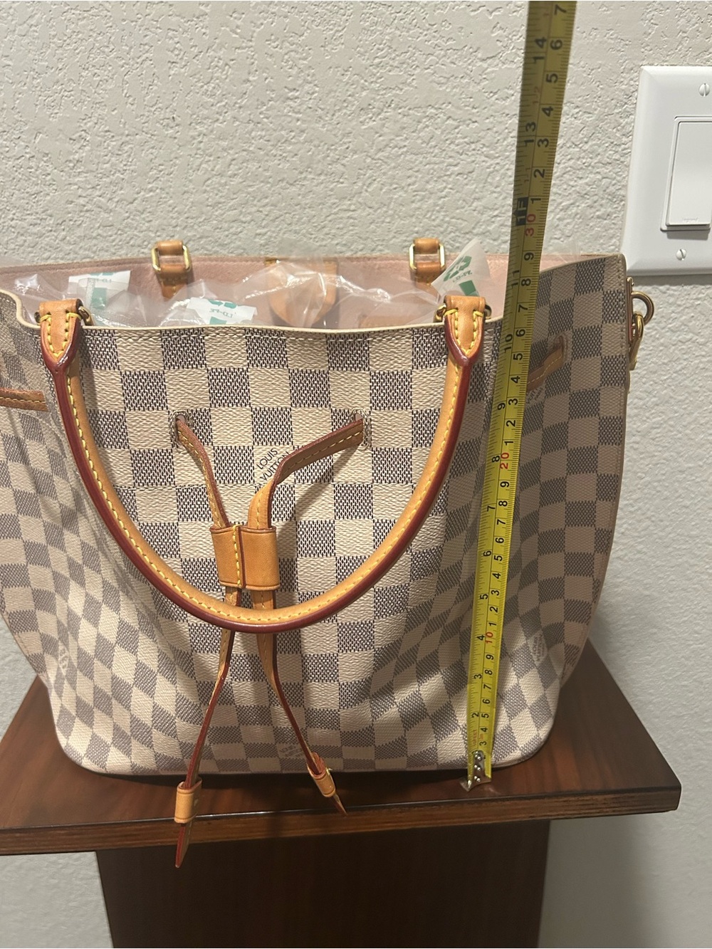 Louis Vuitton Damier Azur Girolata with Vachetta Trim includes Dust bag and COA - Picture 13 of 13